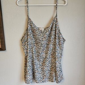 Hayden Lightweight Adjustable Cami Floral Tank Blouse Sx 2xl